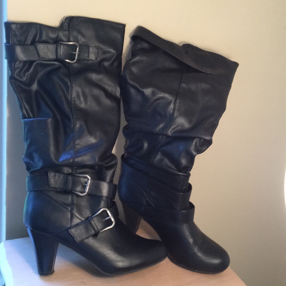 Black Heeled Boots
